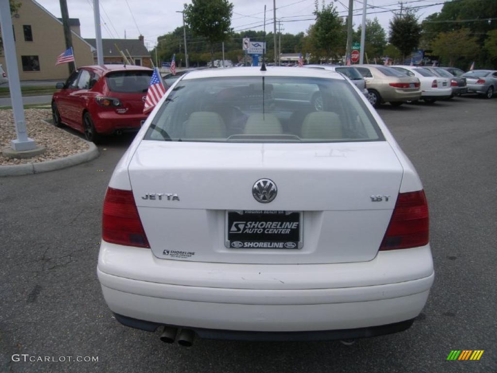 2002 Jetta GLS 1.8T Sedan - Cool White / Beige photo #4