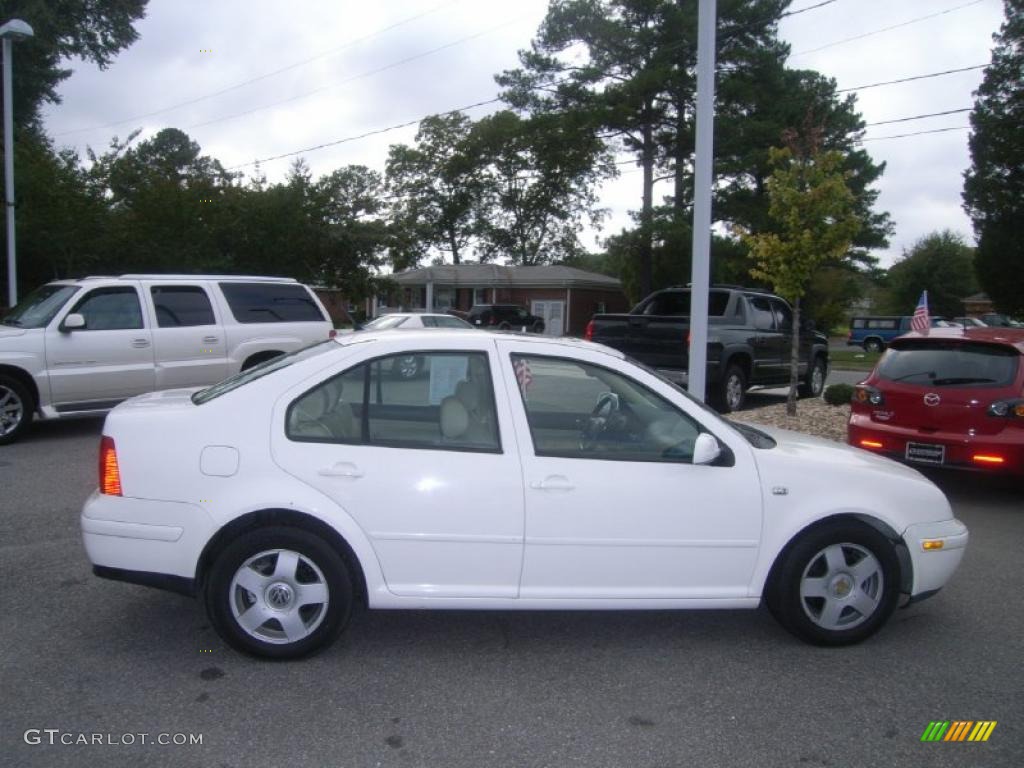 2002 Jetta GLS 1.8T Sedan - Cool White / Beige photo #6