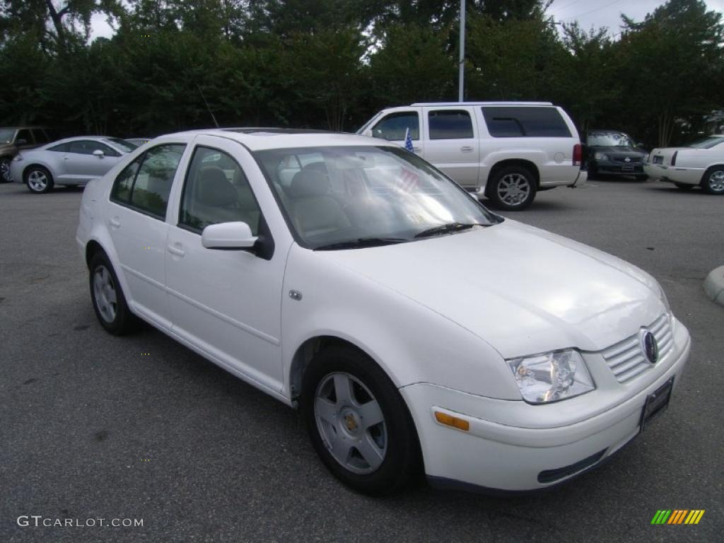 2002 Jetta GLS 1.8T Sedan - Cool White / Beige photo #7