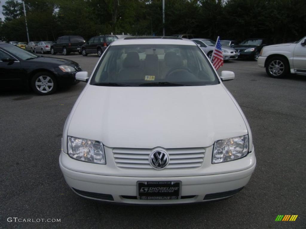 2002 Jetta GLS 1.8T Sedan - Cool White / Beige photo #8