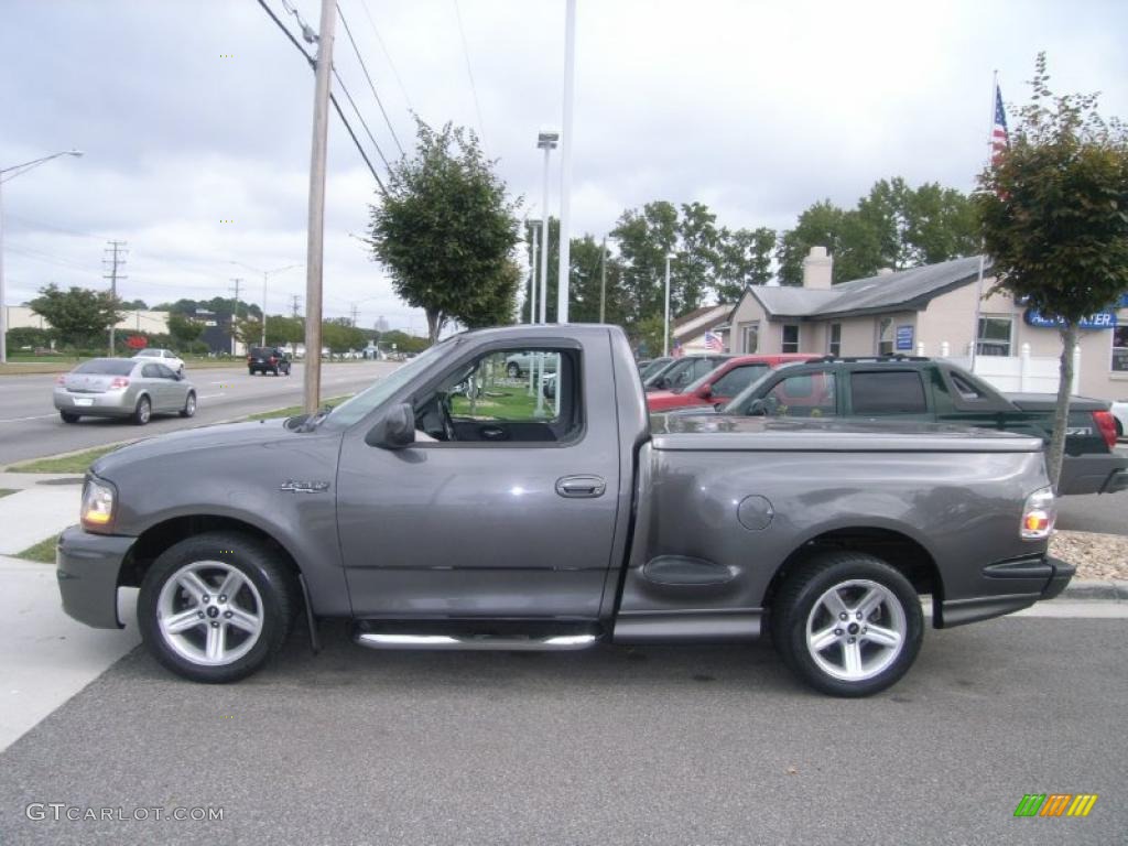 2004 F150 SVT Lightning - Dark Shadow Grey Metallic / SVT Black/Light Flint photo #3