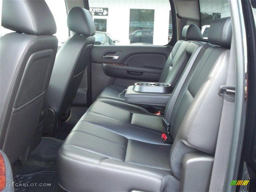 Ebony Interior 2011 Chevrolet Silverado 1500 LTZ Crew Cab 4x4 Photo #38071929