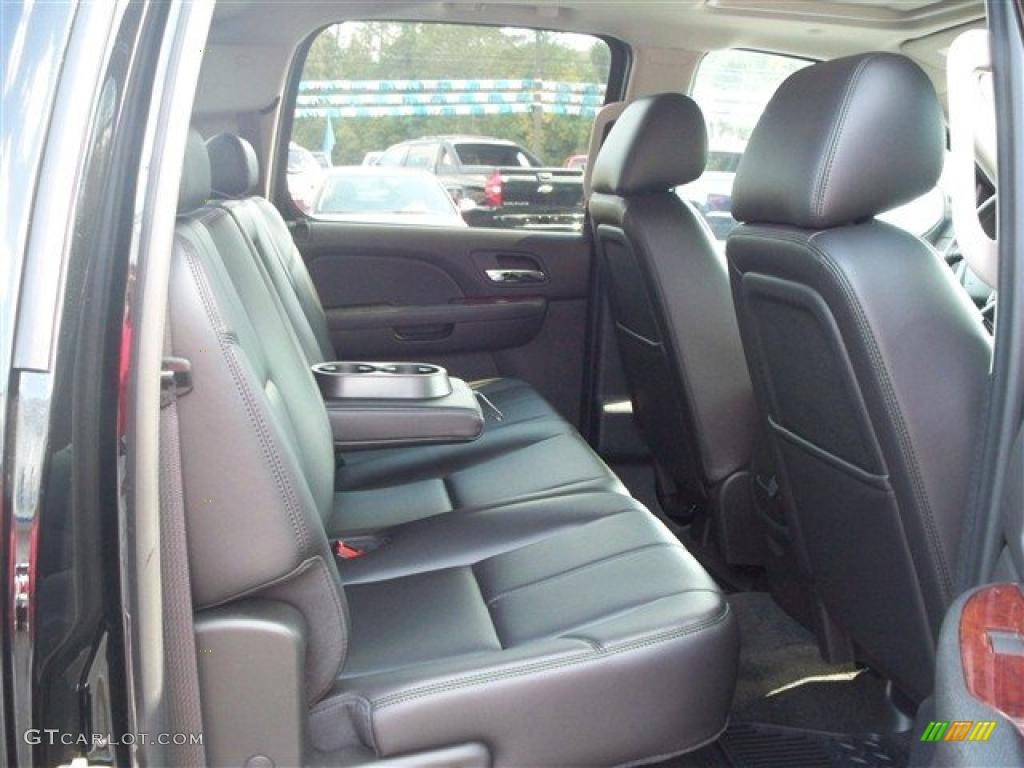 Ebony Interior 2011 Chevrolet Silverado 1500 LTZ Crew Cab 4x4 Photo #38071965