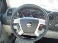 Light Titanium/Ebony 2011 Chevrolet Silverado 2500HD LT Crew Cab 4x4 Steering Wheel