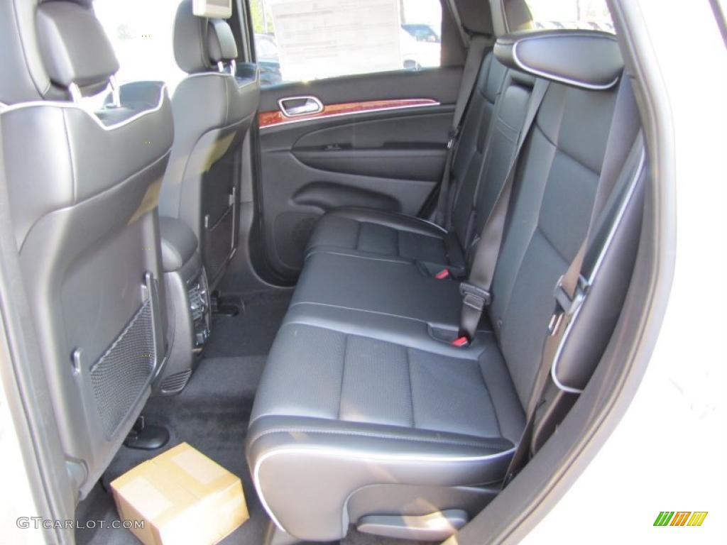 Black Interior 2011 Jeep Grand Cherokee Overland Photo #38077551