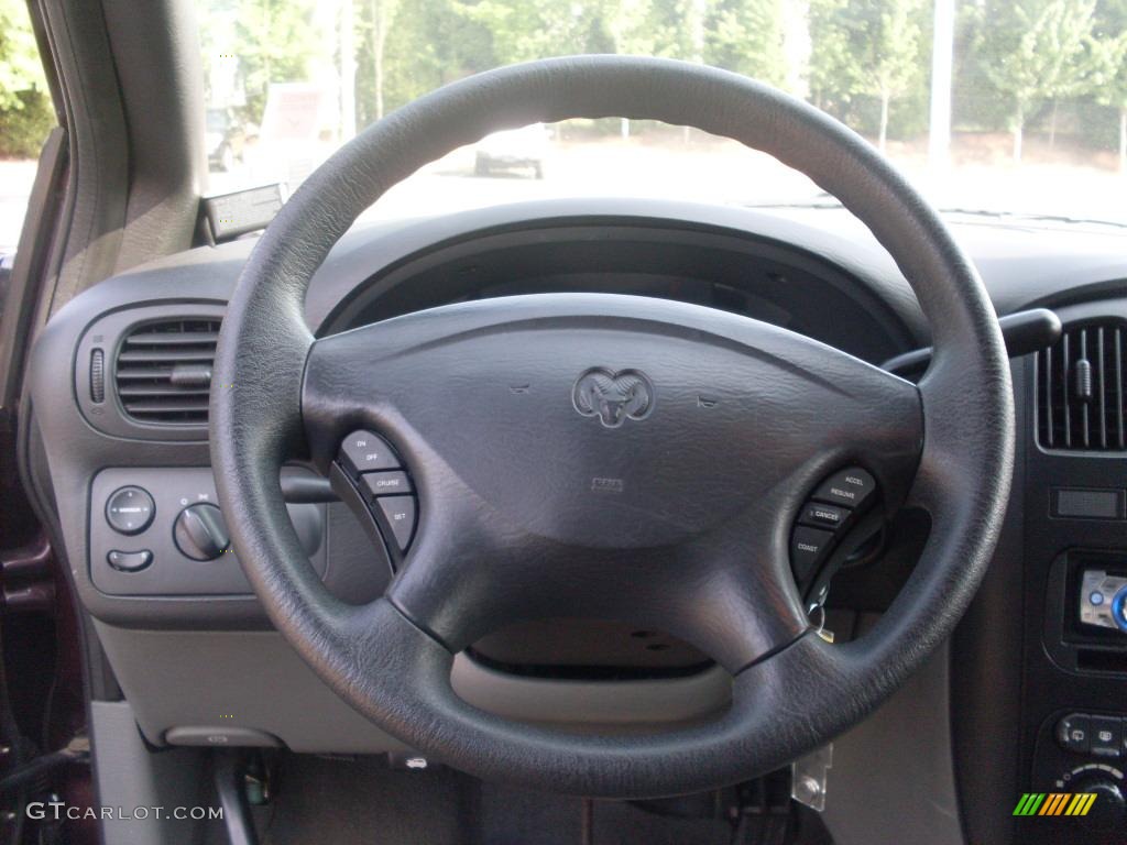 2004 Dodge Caravan SXT Medium Slate Gray Steering Wheel Photo #38077699