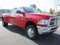 Flame Red 2011 Dodge Ram 3500 HD Big Horn Crew Cab 4x4 Dually Exterior