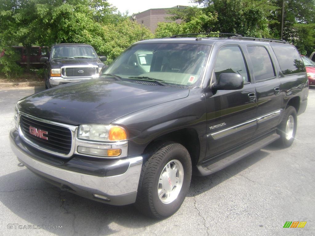 2002 Yukon XL SLT - Storm Gray Metallic / Neutral/Shale photo #1