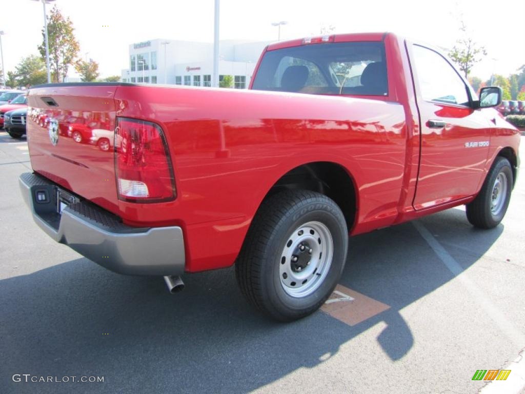 2011 Ram 1500 ST Regular Cab - Flame Red / Dark Slate Gray/Medium Graystone photo #3