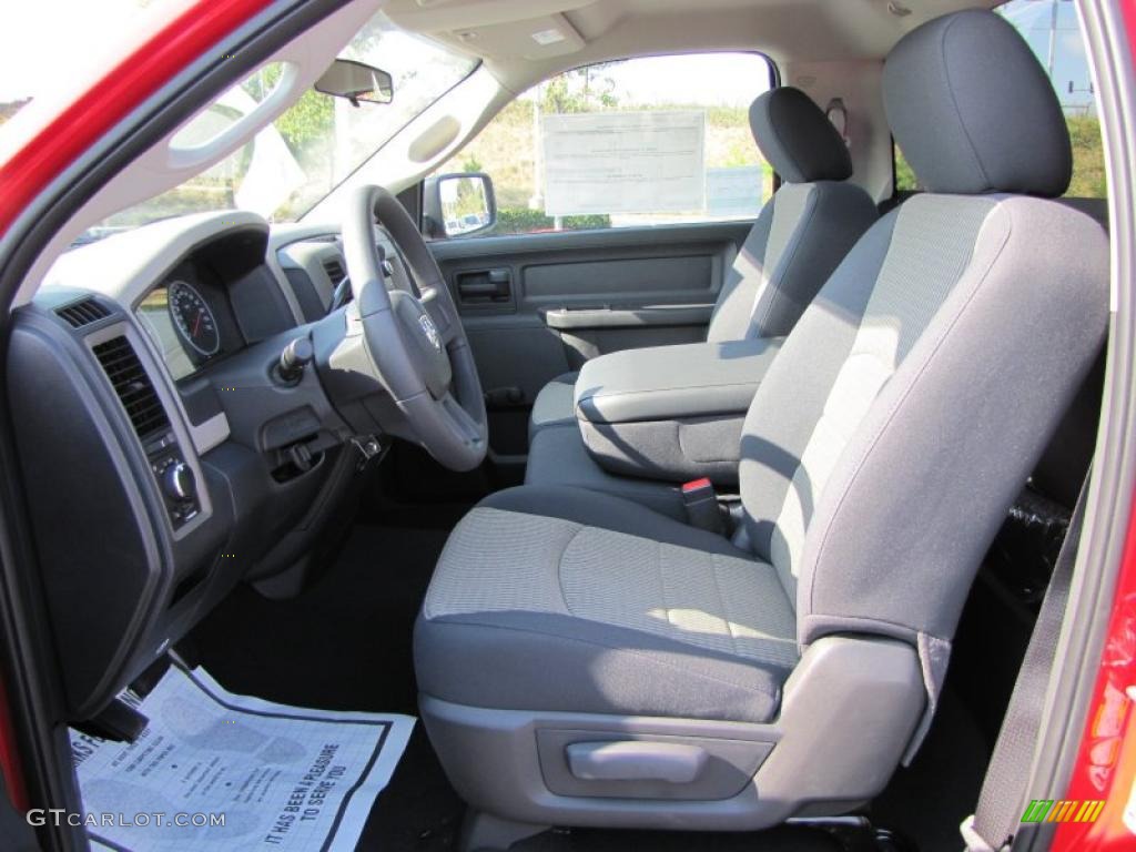 2011 Ram 1500 ST Regular Cab - Flame Red / Dark Slate Gray/Medium Graystone photo #6