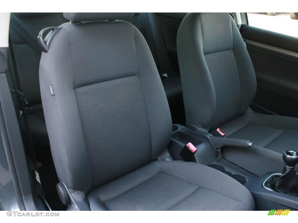 Anthracite Black Interior 2008 Volkswagen Rabbit 2 Door Photo #38078375