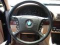 Sand Beige 2001 BMW 5 Series 525i Sedan Steering Wheel