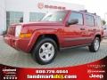 2006 Inferno Red Pearl Jeep Commander   photo #1