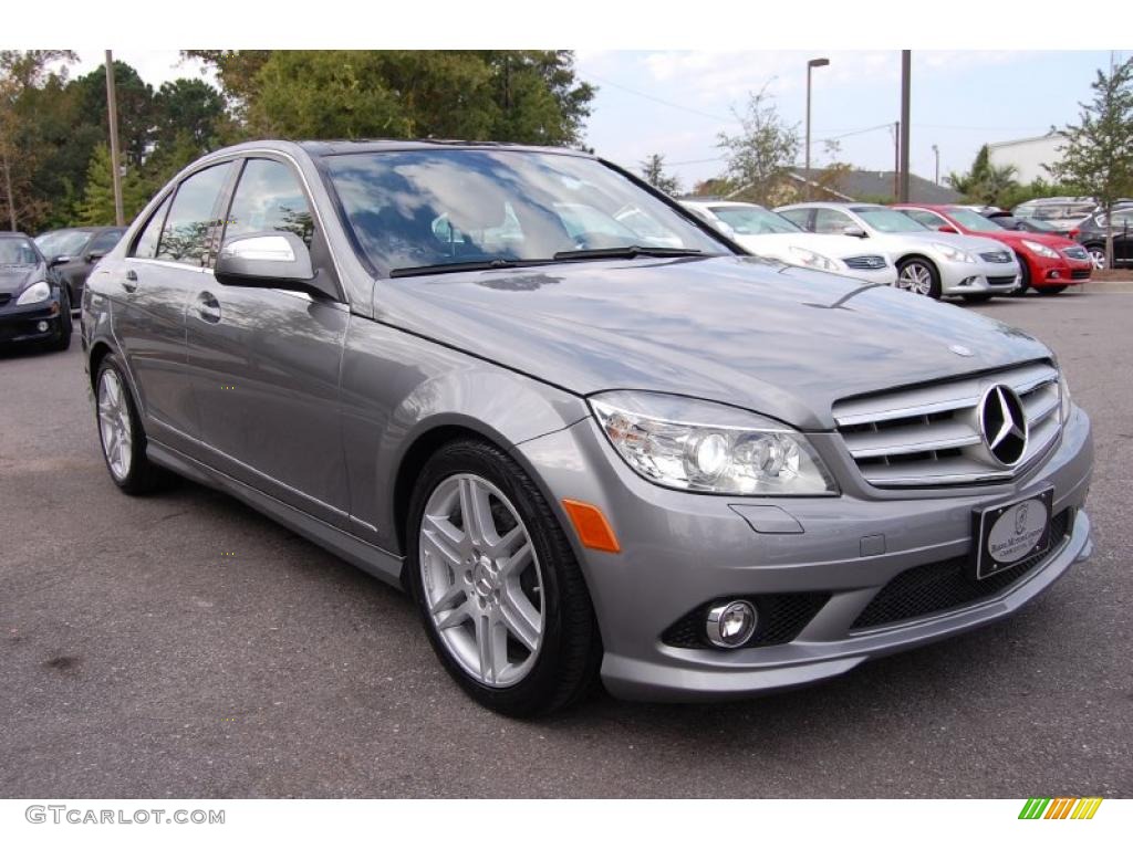 2009 C 350 Sport - Palladium Silver Metallic / Black photo #1