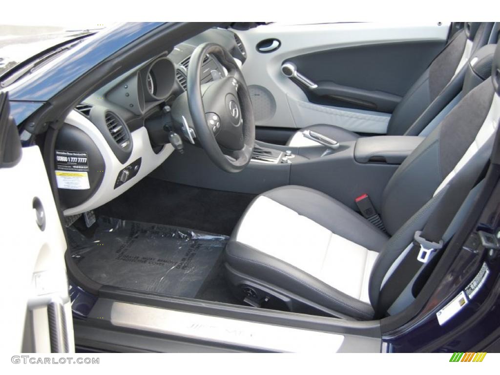 Black/Ash Interior 2007 Mercedes-Benz SLK 55 AMG Roadster Photo #38081279