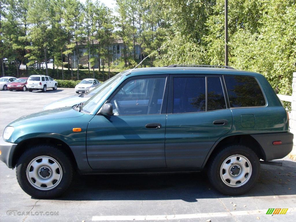 1997 RAV4  - Dark Green Metallic / Gray photo #4