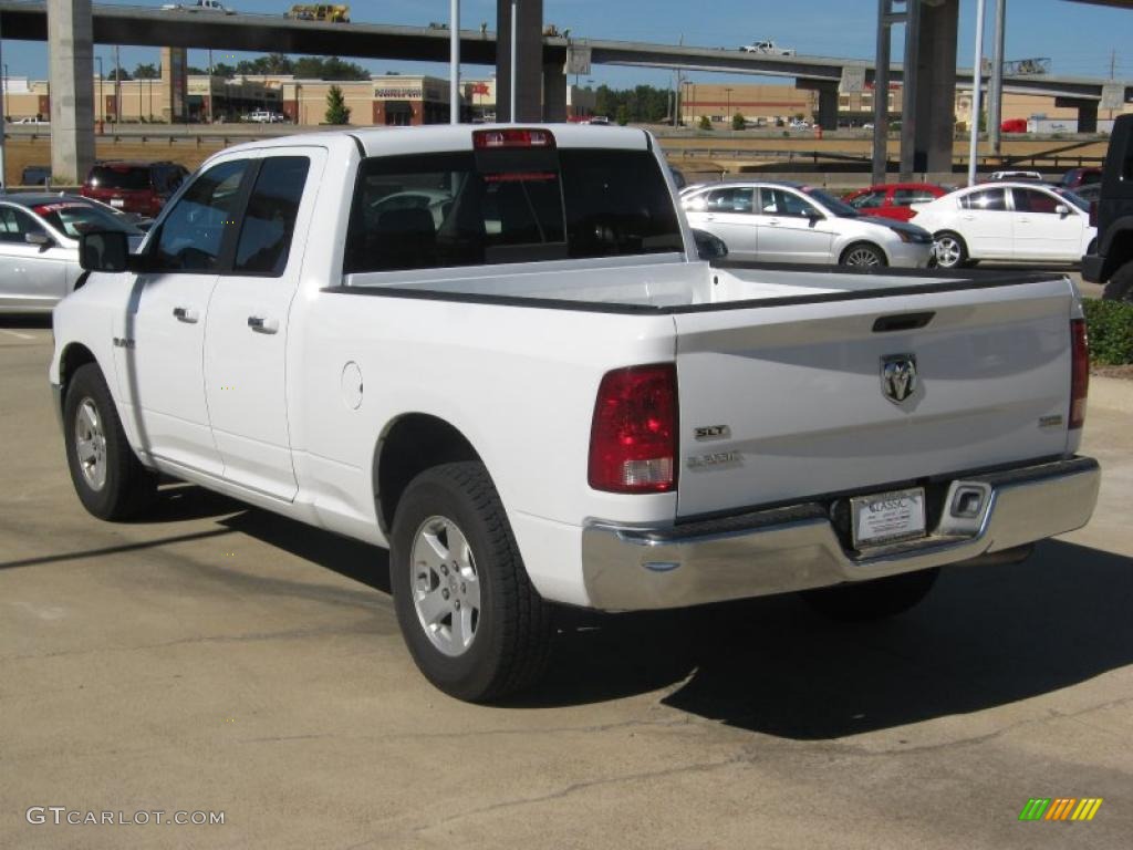 2010 Ram 1500 SLT Quad Cab - Stone White / Dark Slate/Medium Graystone photo #3