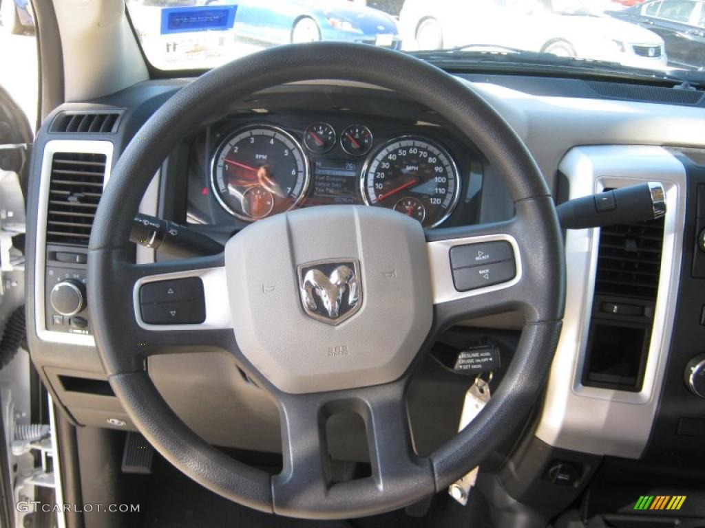 2010 Ram 1500 SLT Quad Cab - Stone White / Dark Slate/Medium Graystone photo #10