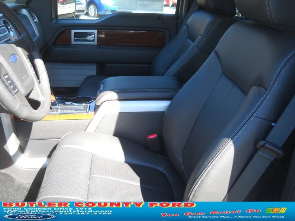 2010 F150 Lariat SuperCrew 4x4 - Dark Blue Pearl Metallic / Medium Stone photo #9