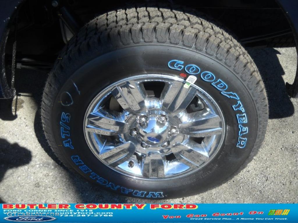 2010 F150 Lariat SuperCrew 4x4 - Dark Blue Pearl Metallic / Medium Stone photo #14