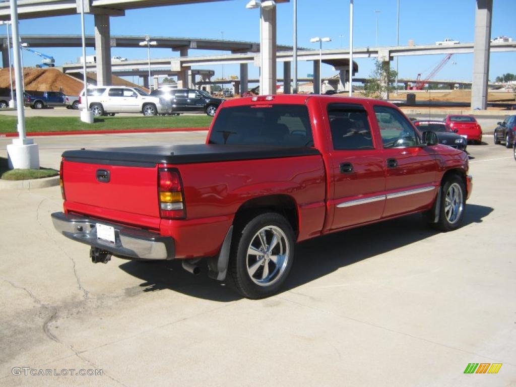 2006 Sierra 1500 SLE Crew Cab - Fire Red / Pewter photo #5