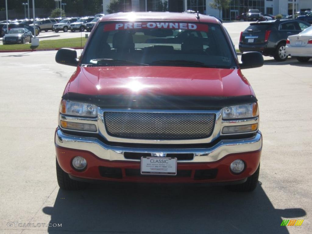 2006 Sierra 1500 SLE Crew Cab - Fire Red / Pewter photo #8