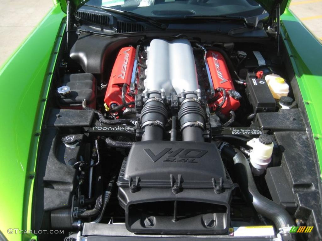 2010 Dodge Viper SRT10 Coupe 8.4 Liter OHV 20-Valve VVT V10 Engine Photo #38085199