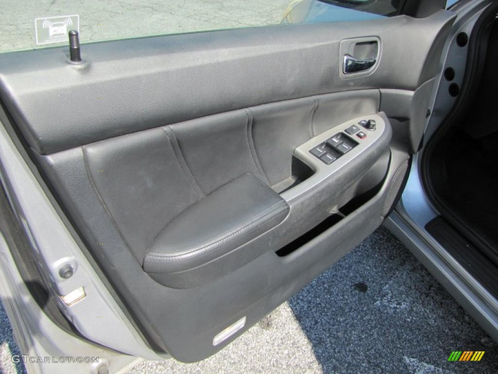 Black Interior 2003 Honda Accord EX Sedan Photo #38085211