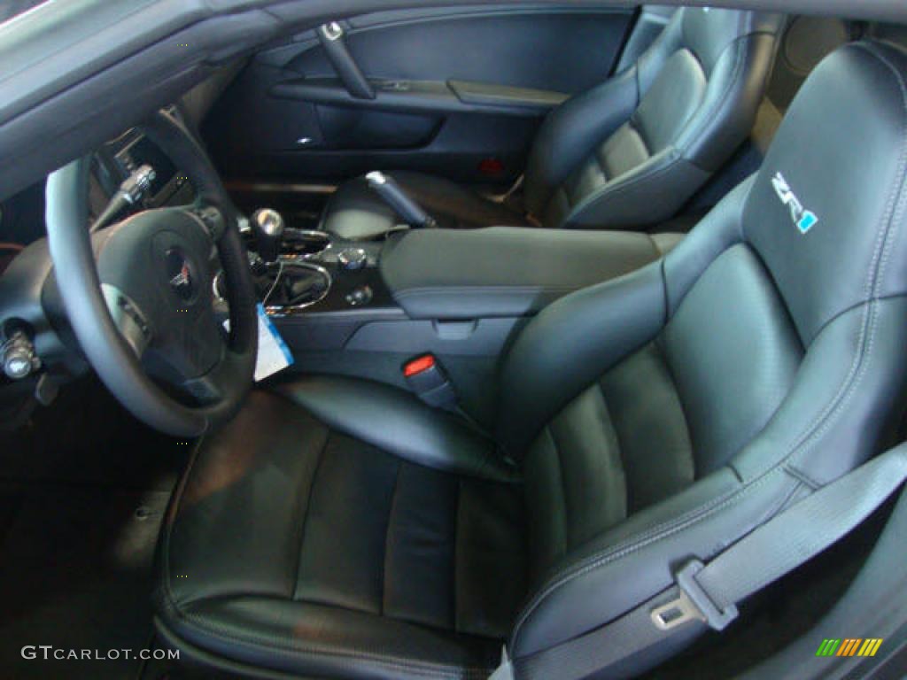 Ebony Black Interior 2010 Chevrolet Corvette ZR1 Photo #38086139
