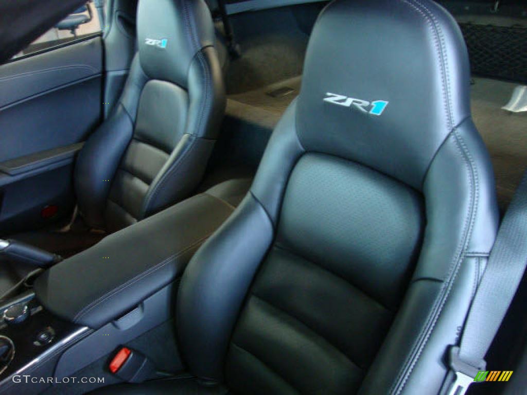 Ebony Black Interior 2010 Chevrolet Corvette ZR1 Photo #38086151