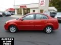 2010 Tropical Red Kia Rio LX Sedan  photo #4