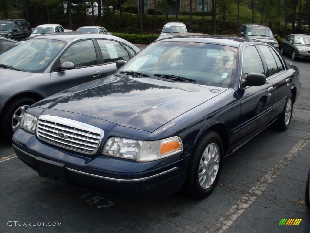 2004 Crown Victoria LX - Dark Blue Pearl Metallic / Medium Parchment photo #1