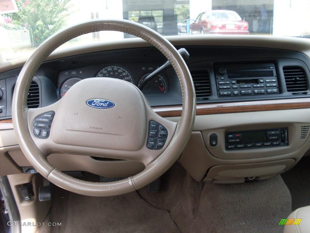 2004 Ford Crown Victoria LX Medium Parchment Dashboard Photo #38086547