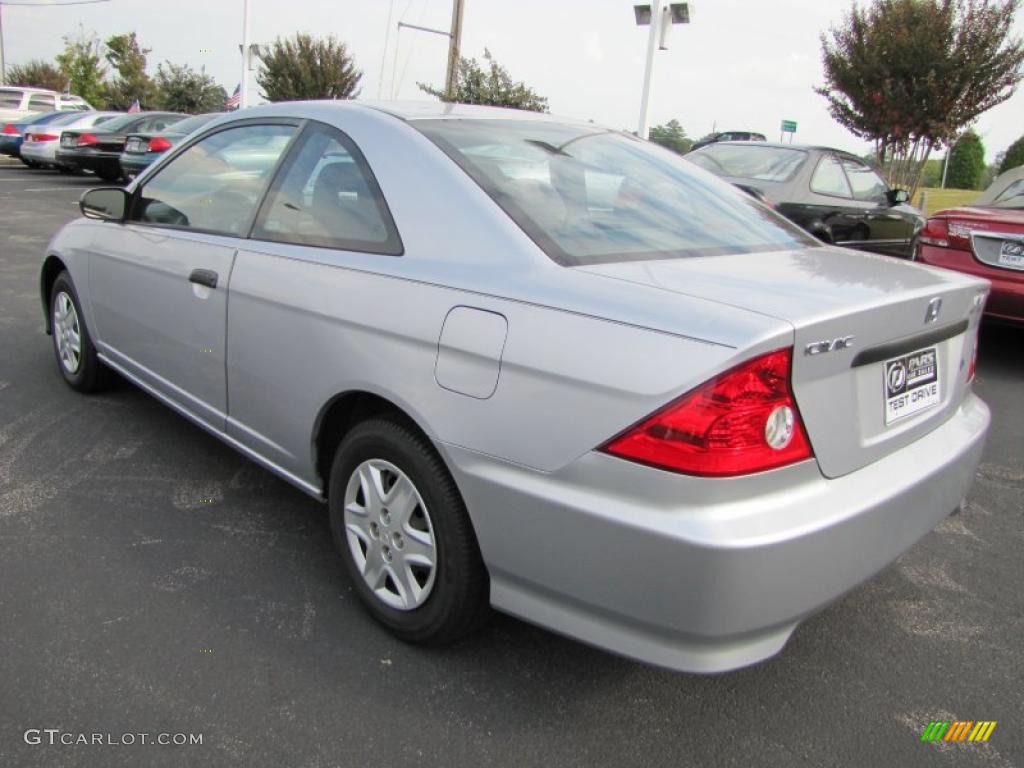 2004 Civic Value Package Coupe - Satin Silver Metallic / Gray photo #2