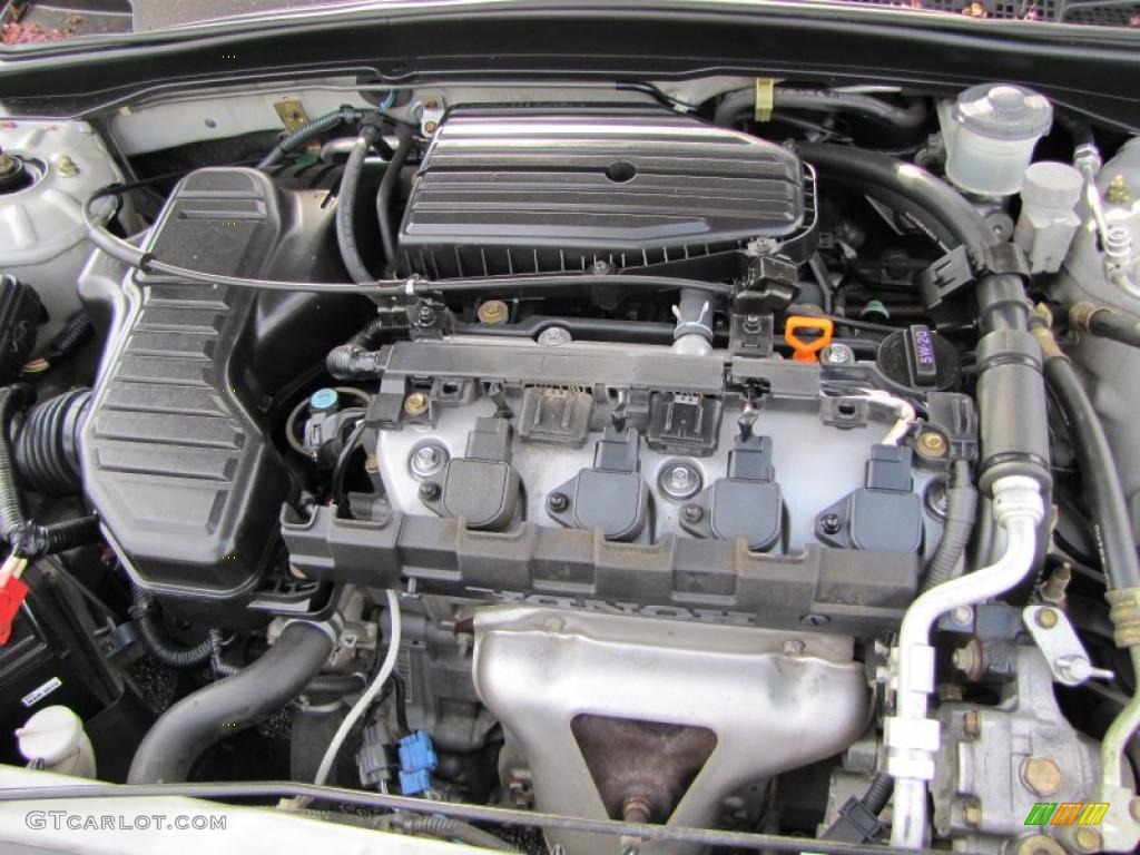 2004 Honda Civic Value Package Coupe 1.7L SOHC 16V VTEC 4 Cylinder Engine Photo #38086803