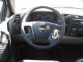 Dark Titanium 2011 Chevrolet Silverado 1500 LS Crew Cab Steering Wheel