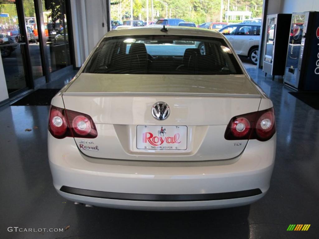 2010 Jetta TDI Sedan - White Gold Metallic / Titan Black photo #3