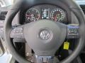 2010 Volkswagen Jetta Titan Black Interior Steering Wheel Photo