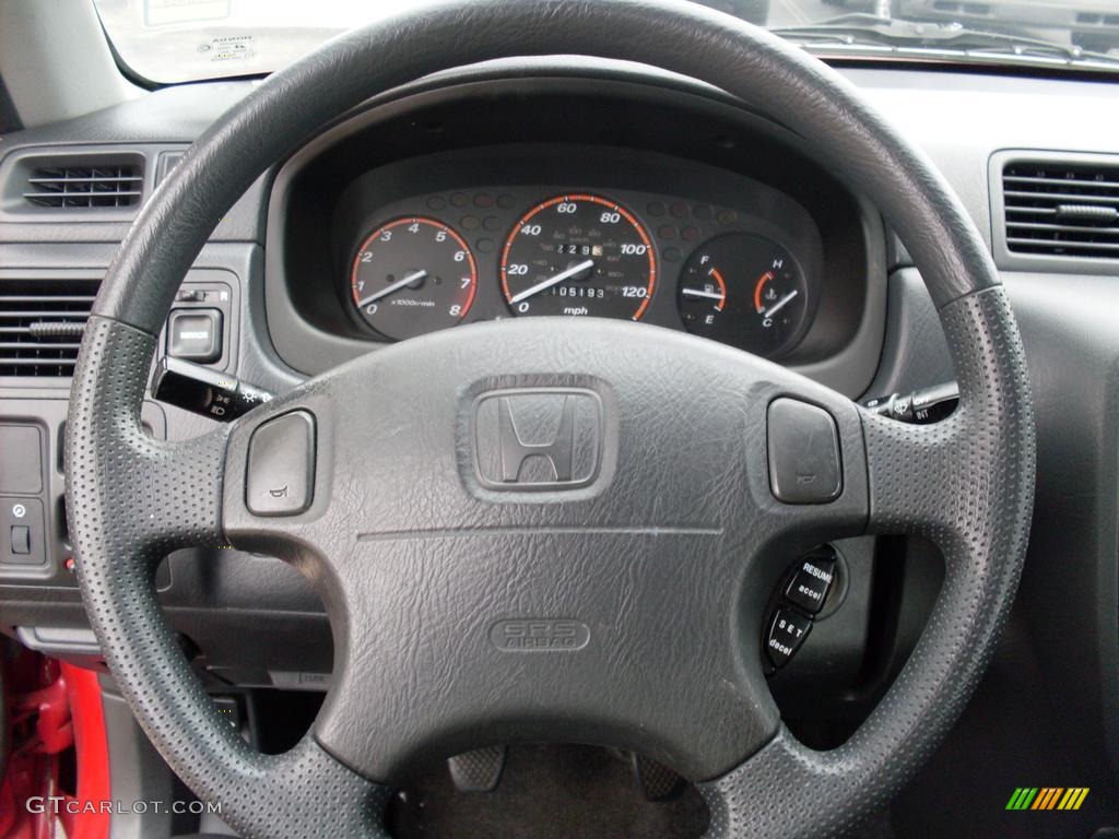 1999 Honda CR-V EX 4WD Charcoal Steering Wheel Photo #38089055