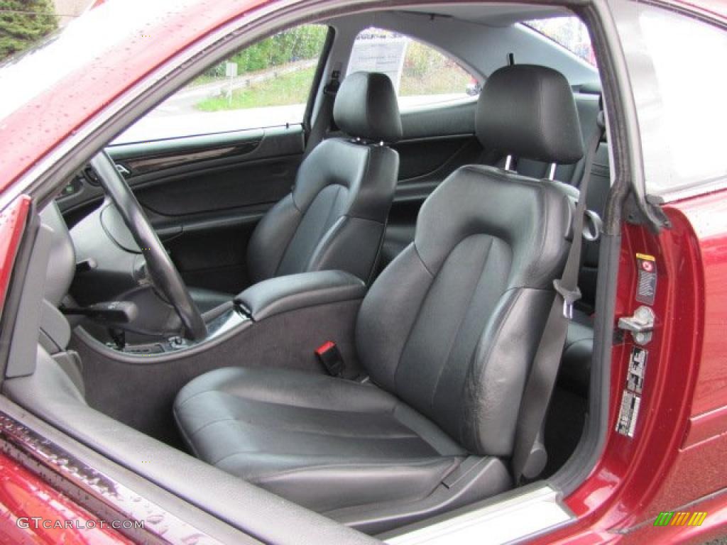 Charcoal Interior 2002 Mercedes-Benz CLK 430 Coupe Photo #38089571
