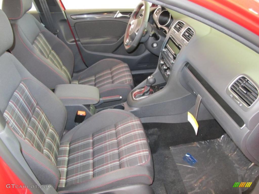 Interlagos Plaid Cloth Interior 2011 Volkswagen GTI 4 Door Photo #38091487