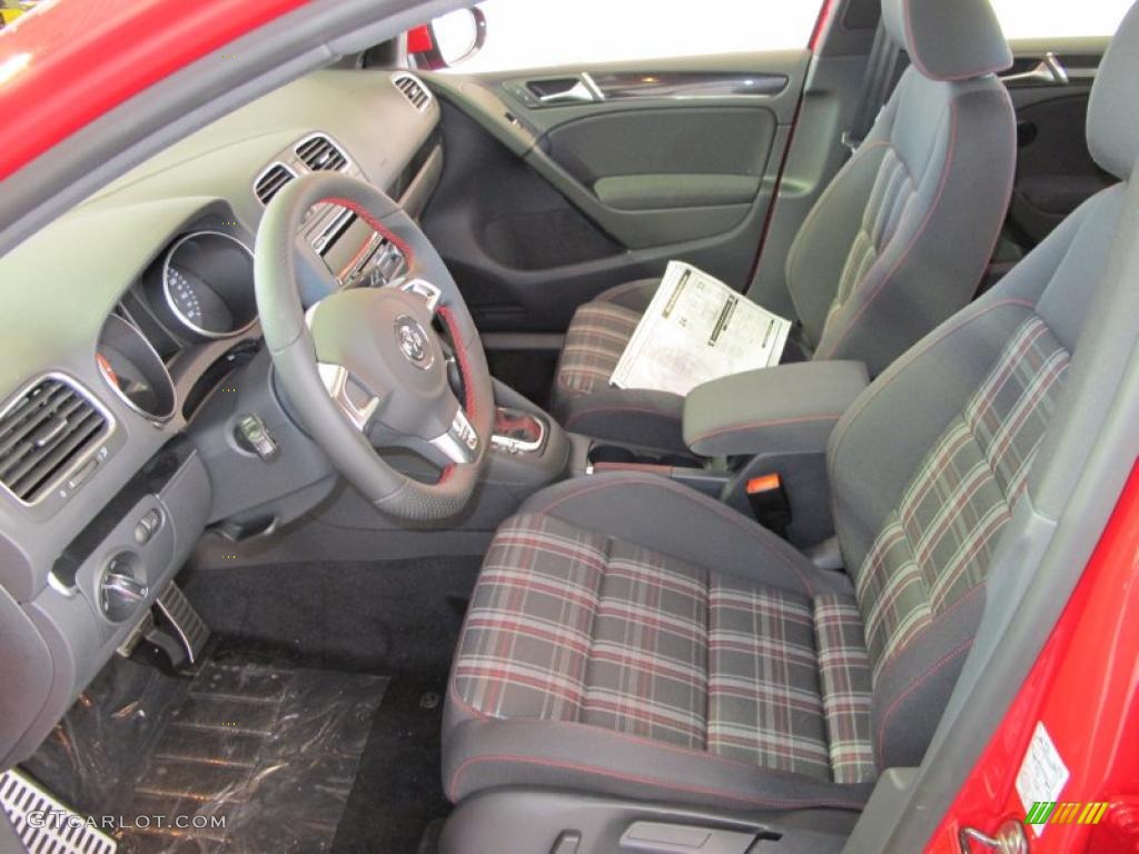 Interlagos Plaid Cloth Interior 2011 Volkswagen GTI 4 Door Photo #38091536