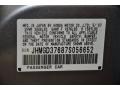 2007 Honda Fit Sport Info Tag