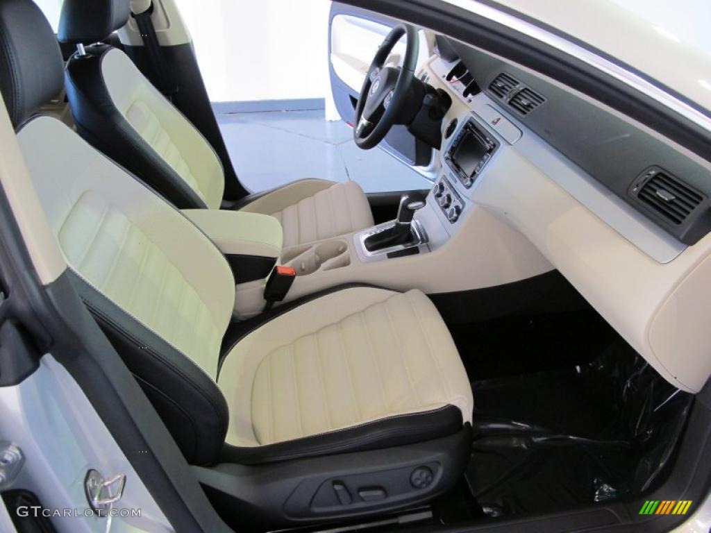 Cornsilk Beige/Black Interior 2011 Volkswagen CC Sport Photo #38092062