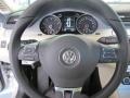 2011 Volkswagen CC Cornsilk Beige/Black Interior Steering Wheel Photo
