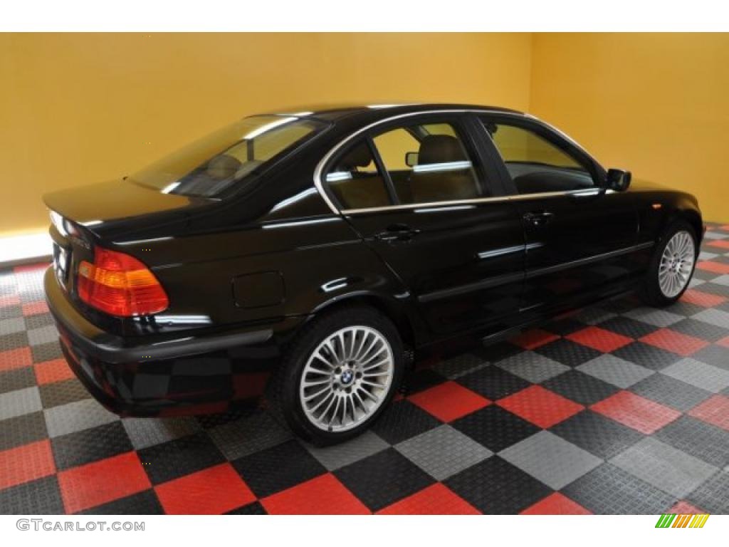 2003 3 Series 330xi Sedan - Jet Black / Natural Brown photo #4