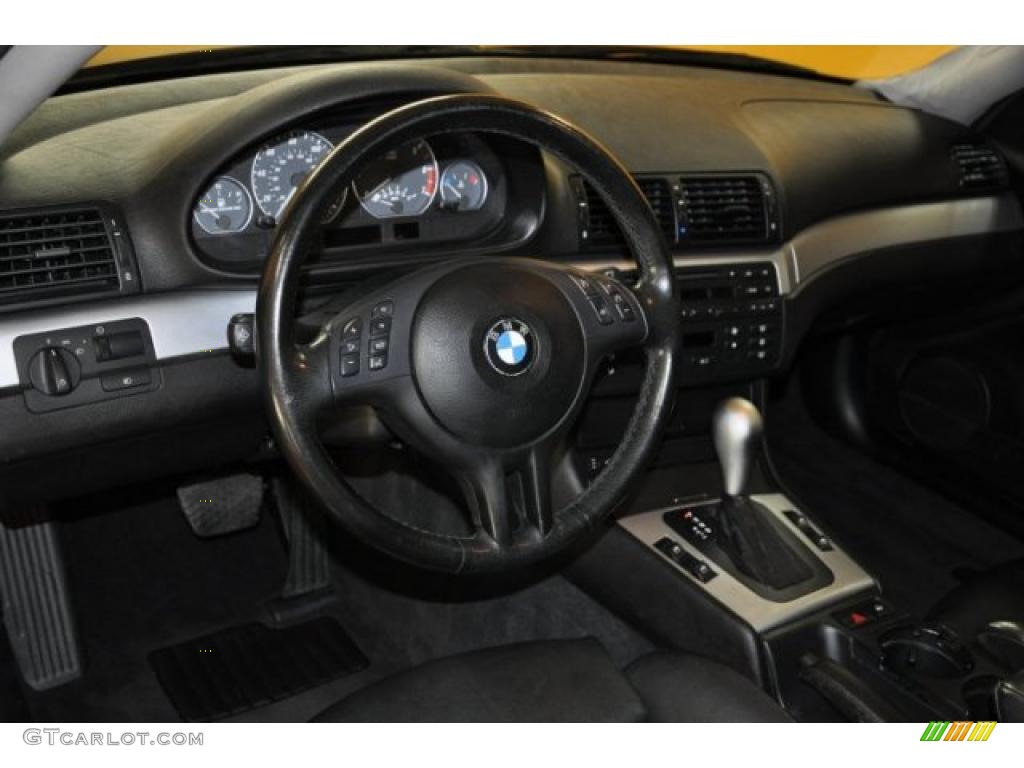 2001 BMW 3 Series 330i Coupe Black Dashboard Photo #38095247