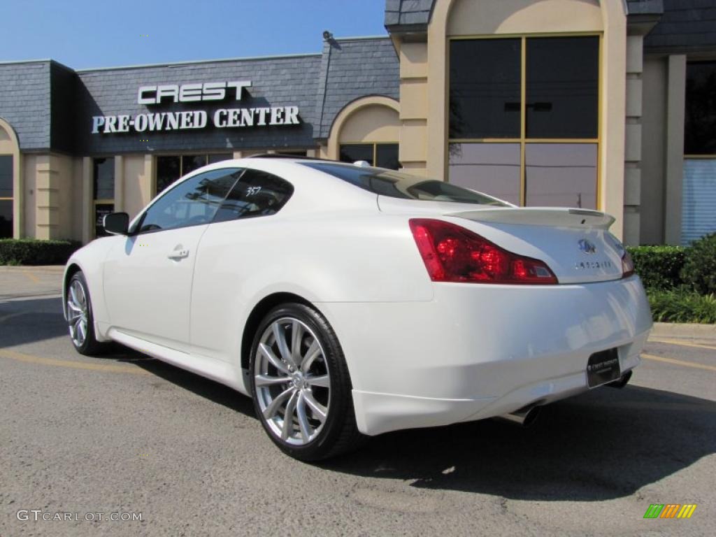 2009 G 37 S Sport Coupe - Moonlight White / Stone photo #5