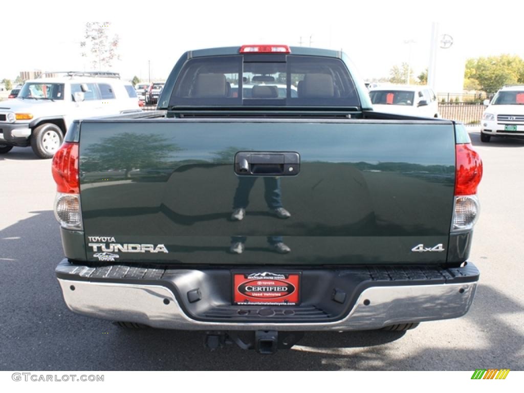 2008 Tundra Limited Double Cab 4x4 - Timberland Green Mica / Beige photo #3