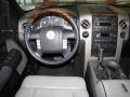 2007 Lincoln Mark LT Dove Grey/Black Interior Steering Wheel Photo